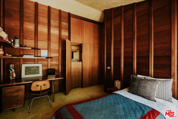Bedroom, Home Office, Interior, Wooden Walls