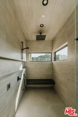 Bathroom, Interior, Recessed Lighting, Wooden Ceilings