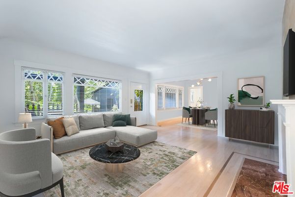 Dining room, Fireplace, Interior, Living room, Wood Texture Flooring