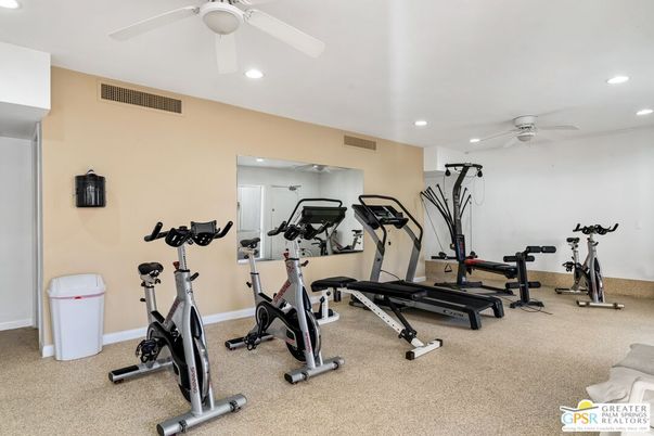 Fitness Equipment, Interior, Recessed Lighting