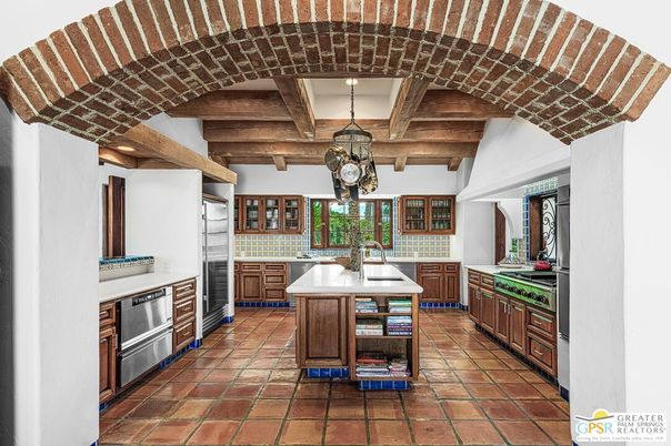 Interior, Kitchen, Pendant Lights, Stainless Steel Appliances, Wooden Beams, Wooden Ceilings