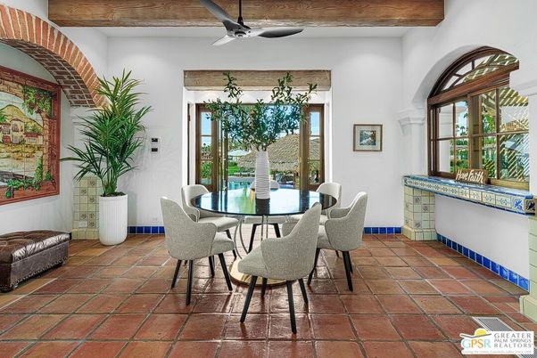 Dining room, Interior, Wooden Beams