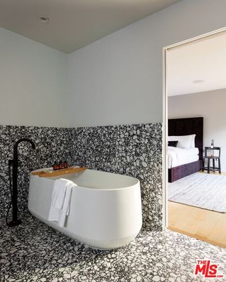 Bathroom, Bedroom, Free Standing Baths, Interior, Recessed Lighting, Wood Texture Flooring