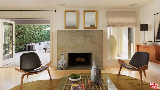 Fireplace, Interior, Wood Texture Flooring
