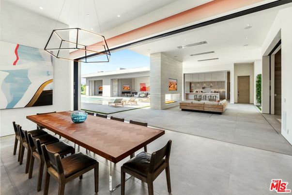 Dining room, Fireplace, Interior, Kitchen, Living room, Pendant Lights, Recessed Lighting