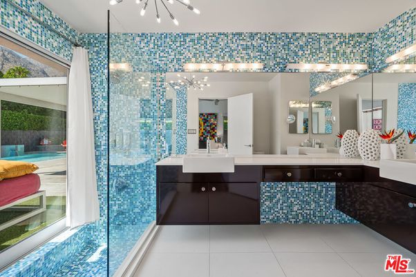 Bathroom, Dual Sink Vanities, Glass Shower, Interior