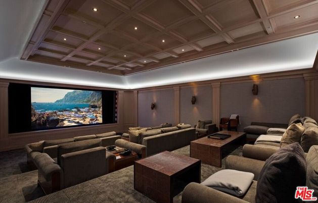 Home Theatre Room, Interior, Projection Screen, Recessed Lighting, Theatre Room