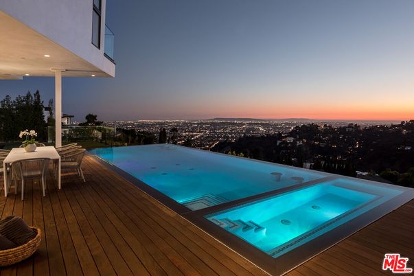 Exterior, Hot Tub, Pool, Wood Texture Flooring