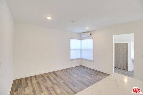 Empty room, Interior, Marble, Recessed Lighting, Wood Texture Flooring