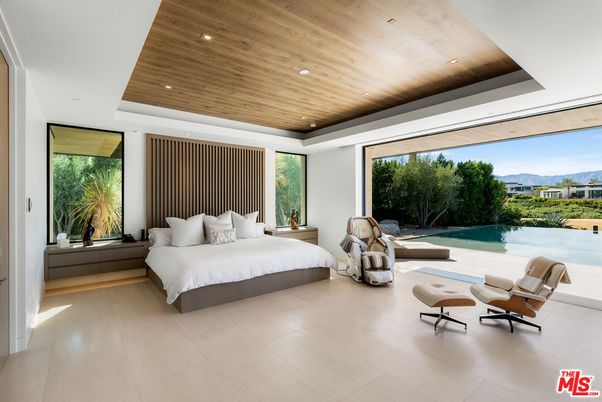 Bedroom, Interior, Recessed Lighting, Wooden Ceilings