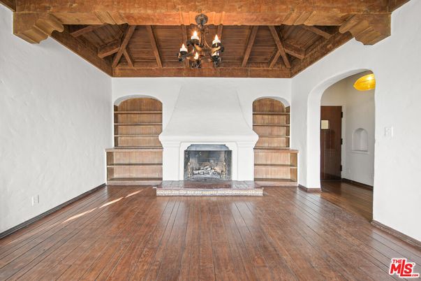 Chandelier, Fireplace, Interior, Wooden Beams, Wooden Ceilings, Wood Texture Flooring