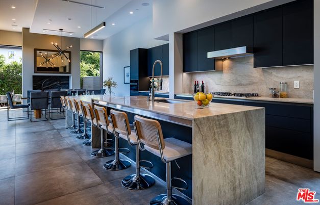 Dining room, Fireplace, Interior, Kitchen, Pendant Lights, Recessed Lighting, Stainless Steel Appliances