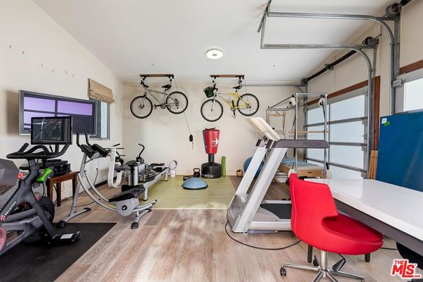 Fitness Equipment, Interior, Wood Texture Flooring