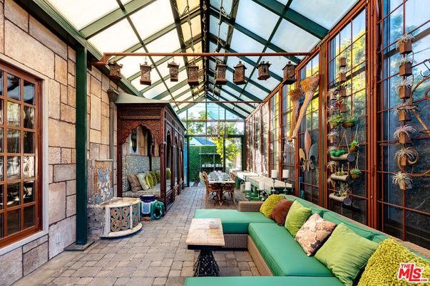 Glass Ceilings, Interior, Stone Walls, Sun Room