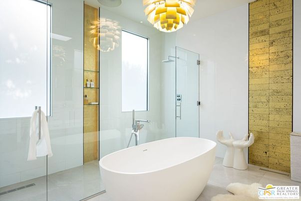 Bathroom, Free Standing Baths, Glass Shower, Interior