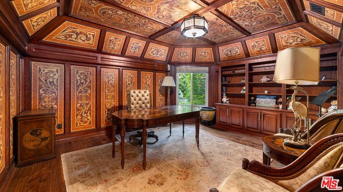 Home Office, Interior, Wooden Beams, Wooden Ceilings, Wood Texture Flooring, Wooden Walls