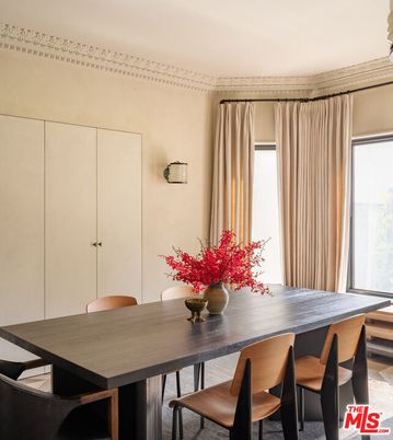 Dining room, Interior, Wood Texture Flooring