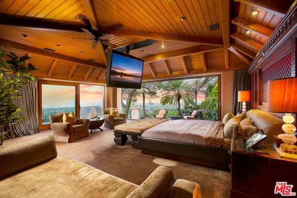 Bedroom, Interior, Recessed Lighting, Wooden Beams, Wooden Ceilings