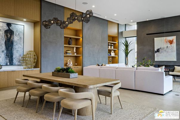 Dining room, Interior, Living room, Pendant Lights, Recessed Lighting