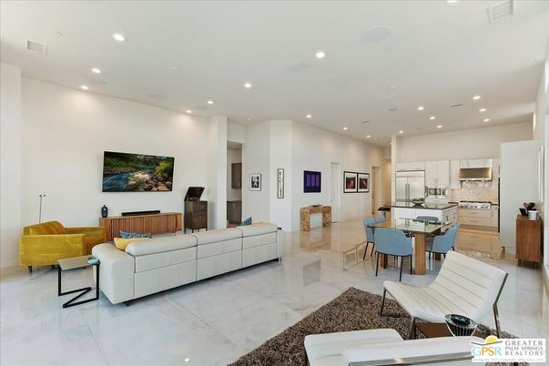 Dining room, Interior, Kitchen, Living room, Recessed Lighting