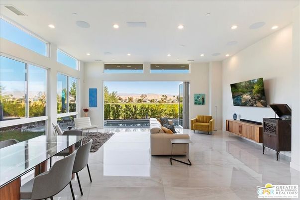 Dining room, Interior, Living room, Marble, Recessed Lighting