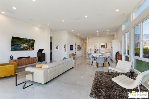 Dining room, Interior, Kitchen, Living room, Recessed Lighting
