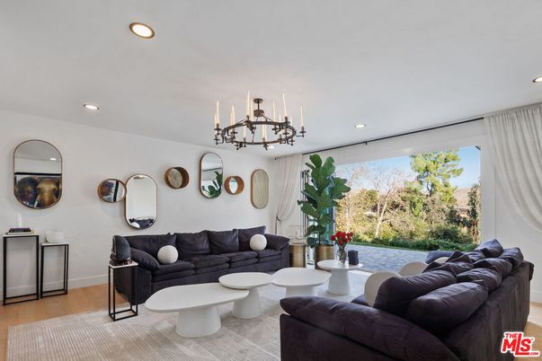 Chandelier, Interior, Living room, Recessed Lighting, Wood Texture Flooring