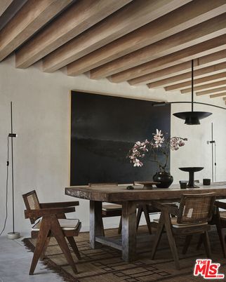 Dining room, Interior, Wooden Beams