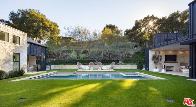 Backyard, Exterior, Fireplace, Pool
