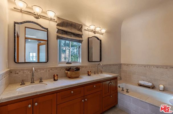 Bathroom, Dual Sink Vanities, Interior, Tile Countertops