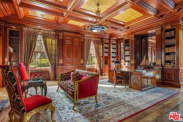 Home Office, Interior, Pendant Lights, Wooden Beams, Wooden Ceilings, Wood Texture Flooring, Wooden Walls