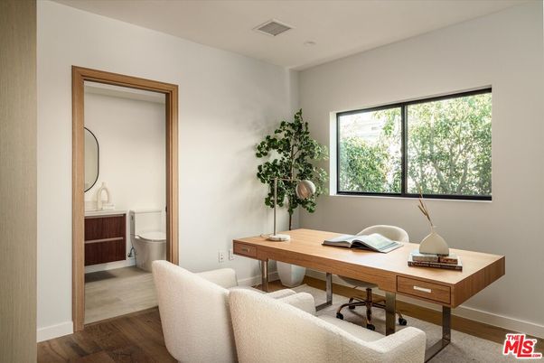 Bathroom, Home Office, Interior, Recessed Lighting, Wood Texture Flooring
