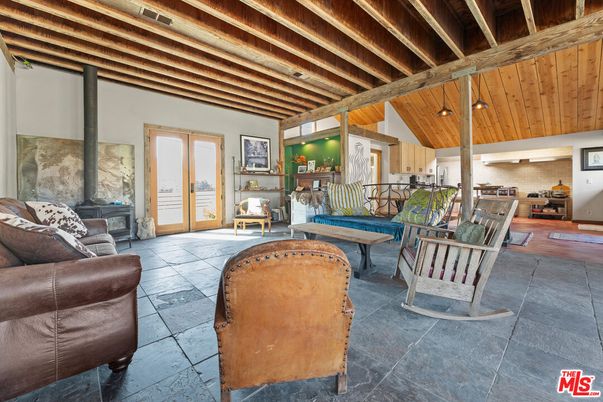 Billiard Table, Game Room, Interior, Wooden Beams, Wooden Ceilings