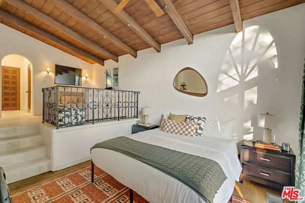Bedroom, Interior, Wooden Beams, Wooden Ceilings, Wood Texture Flooring