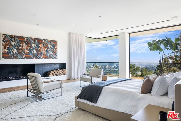 Bedroom, Fireplace, Interior, Recessed Lighting