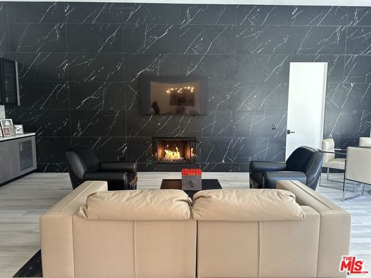 Fireplace, Interior, Living room, Marble Walls, Wood Texture Flooring