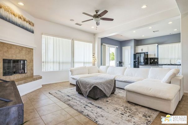 Fireplace, Interior, Kitchen, Living room, Recessed Lighting