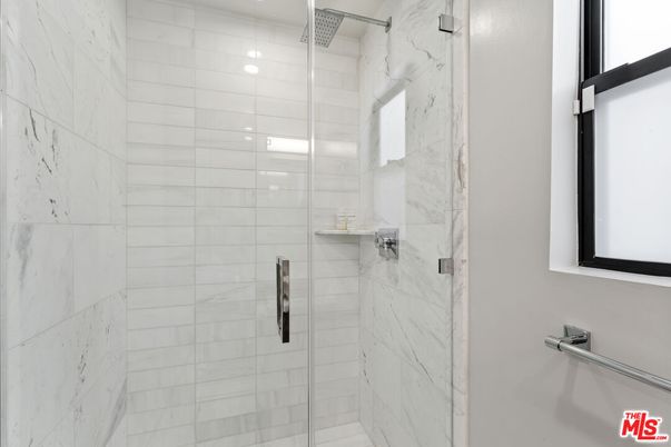 Bathroom, Glass Shower, Interior, Marble Walls