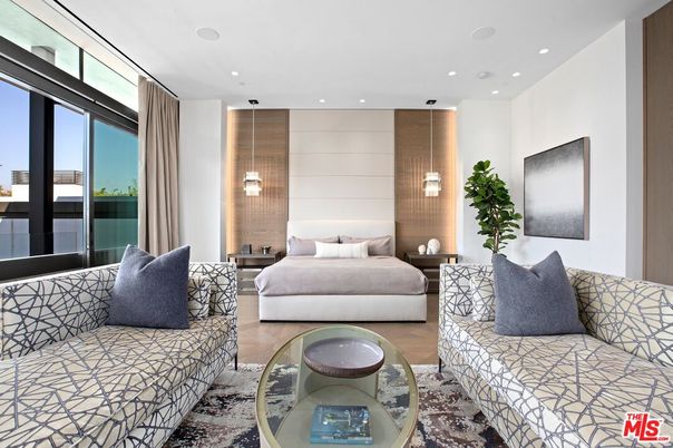 Bedroom, Interior, Pendant Lights, Recessed Lighting