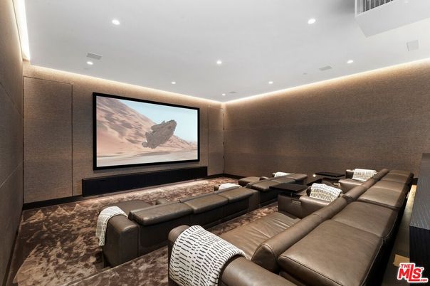Home Theatre Room, Interior, Projection Screen, Recessed Lighting, Theatre Room