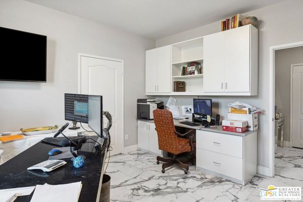 Home Office, Interior, Marble
