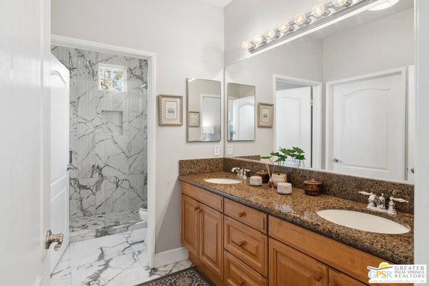 Bathroom, Dual Sink Vanities, Interior, Marble, Marble Walls