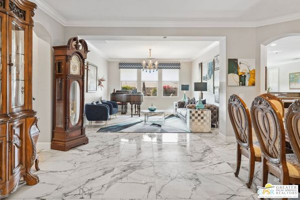 Chandelier, Dining room, Interior, Living room, Marble, Piano