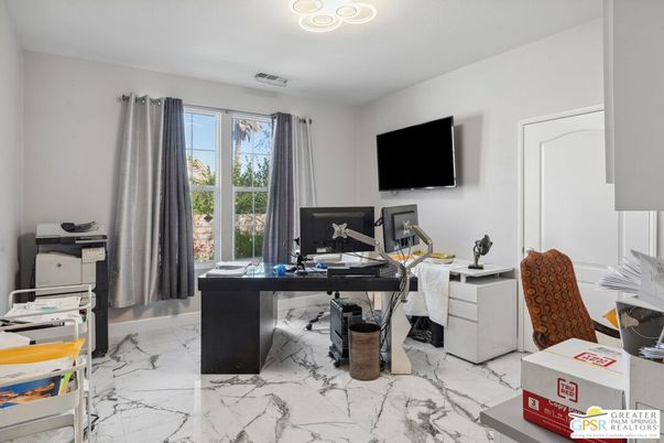 Home Office, Interior, Marble