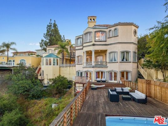 Backyard, Exterior, Facade, Mediterranean