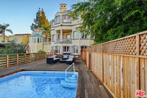 Exterior, Pool, Wood Texture Flooring