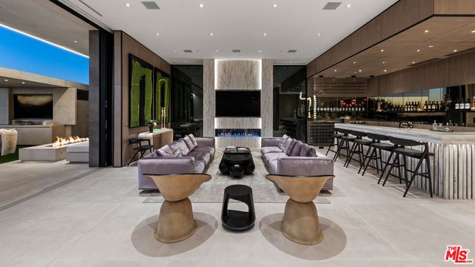 Fireplace, Interior, Living room, Recessed Lighting