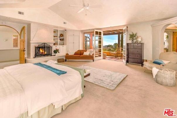 Bedroom, Fireplace, Interior