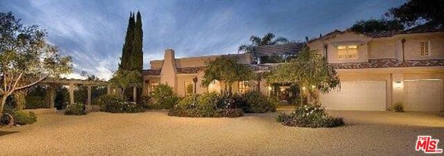 Attached, Backyard, Exterior, Facade, Mediterranean