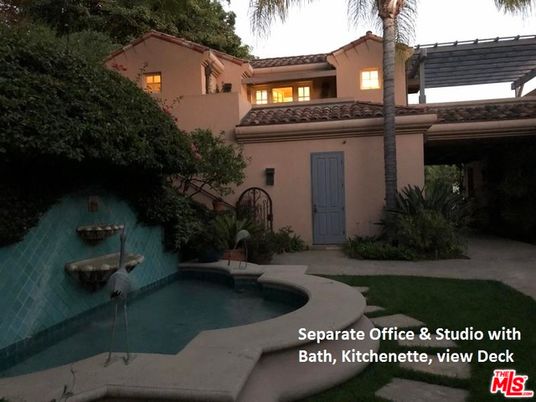 Backyard, Exterior, Facade, Pool, Mediterranean